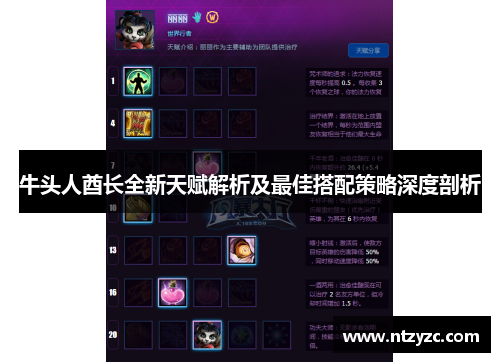 牛头人酋长全新天赋解析及最佳搭配策略深度剖析